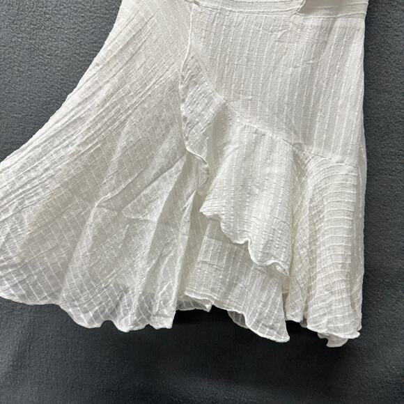 Here Comes the Sun Dress Womens Small White Ruffled Boho Sleeveless Coastal - Picture 6 of 10